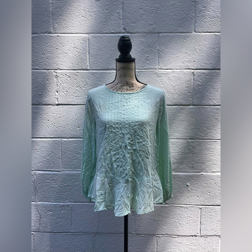 Light Sea Foam Blouse | Old Navy
